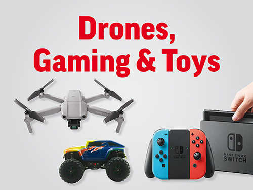 Drones, Gaming, Toys 