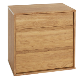 moda three drawer tall bedside MOD B63T