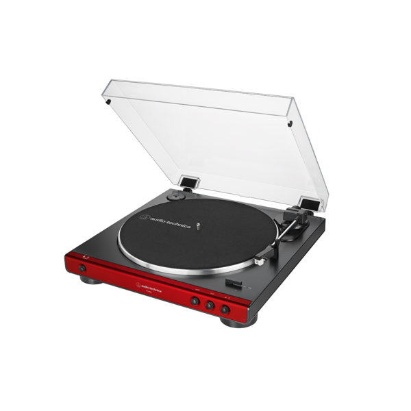 Audio-Technica Auto belt-drive stereo turntable (red)