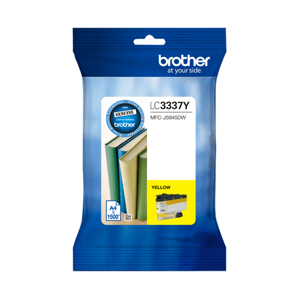 Brother LC3337Y Yellow Ink Cartridge – Single Pack